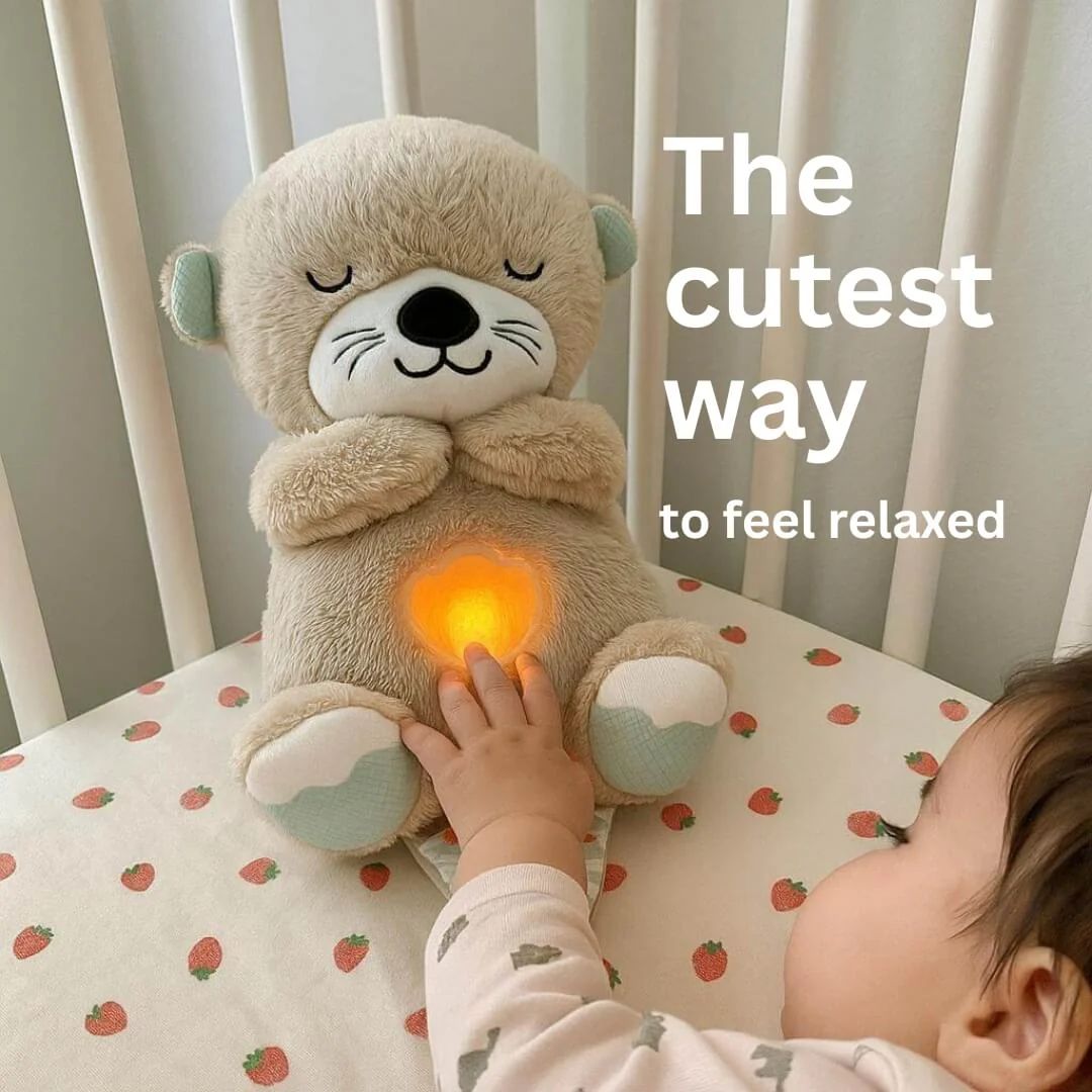 Breathing Teddy Bear with Soothing Music, Comfort Plush