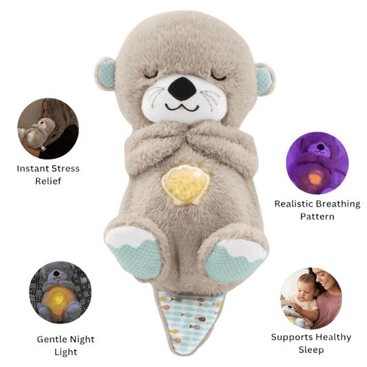 Breathing Teddy Bear with Soothing Music, Comfort Plush